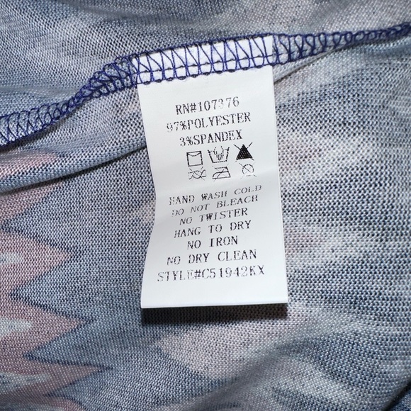 Chevron Cardigan Duster NWOT - Picture 2 of 2